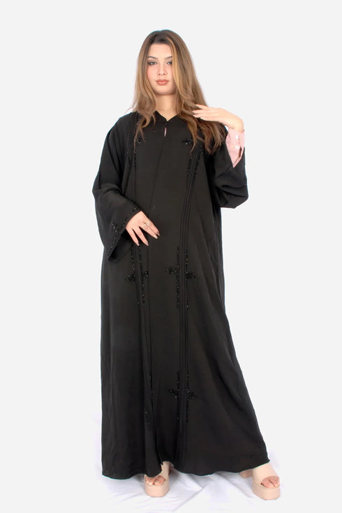 Black Korean Nida Fabric AB-KN-004