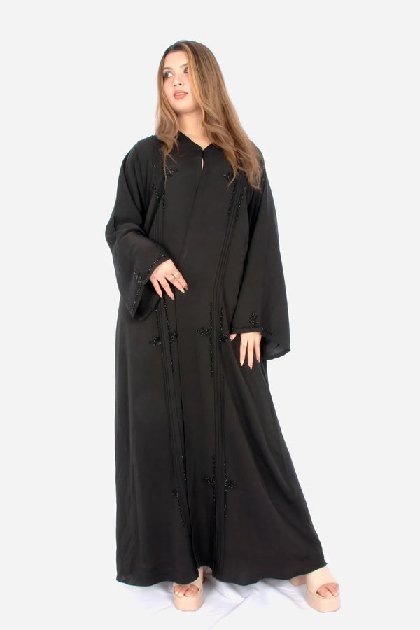 Black Korean Nida Fabric AB-KN-004