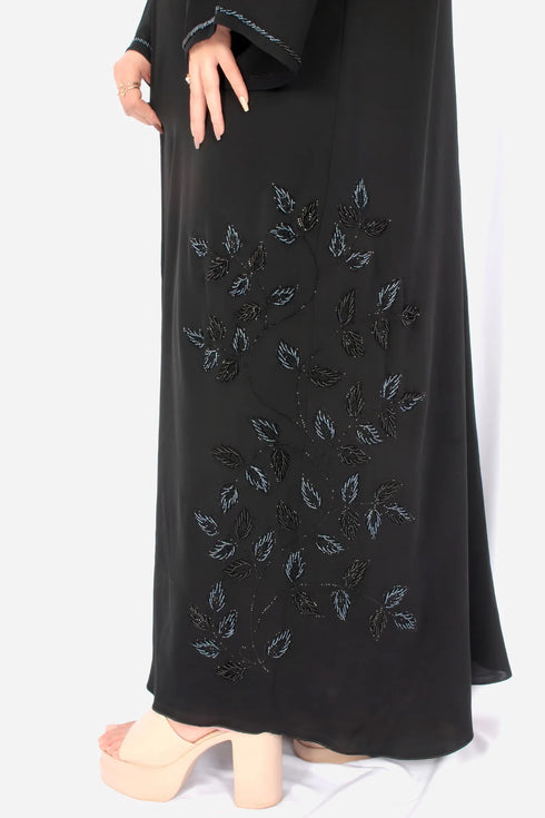 Black Korean Nida Fabric AB-KN-005