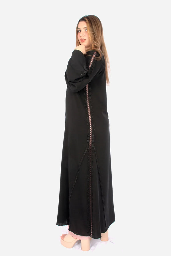 Black Korean Nida Fabric AB-KN-006