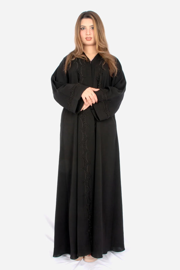 Black Korean Nida Fabric AB-KN-007