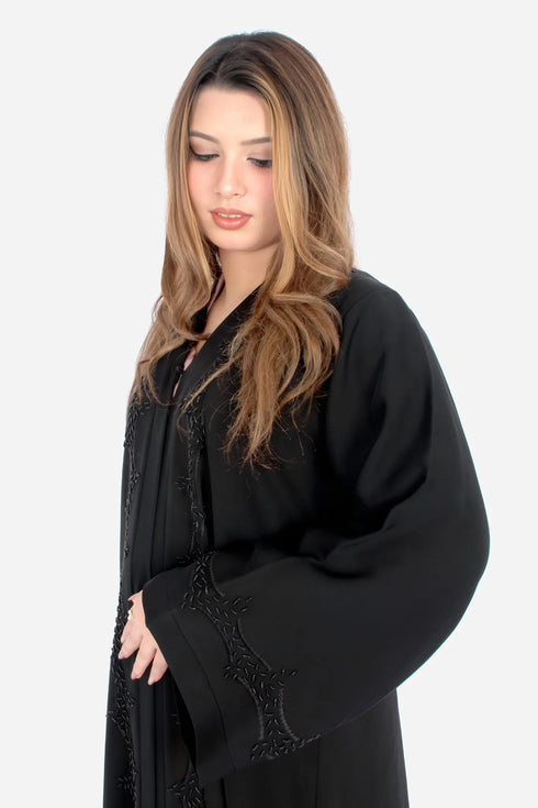 Black Korean Nida Fabric AB-KN-007