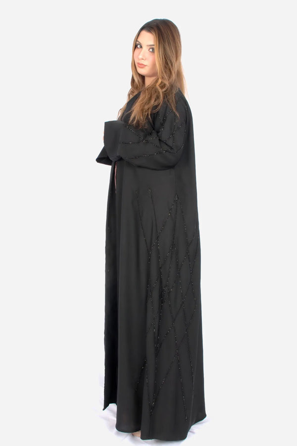 Black Korean Nida Fabric AB-KN-008