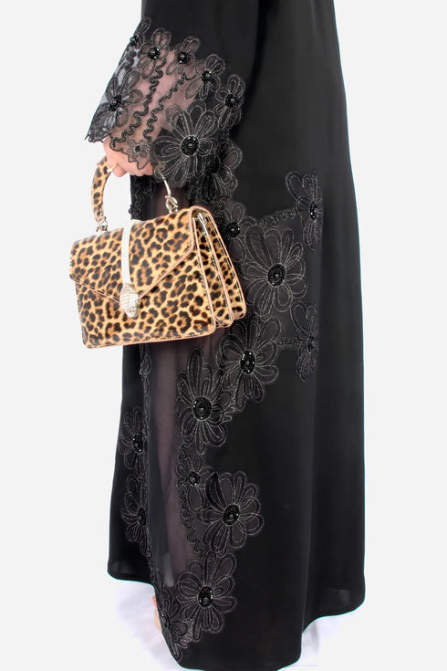 Black Korean Nida Fabric AB-KN-009