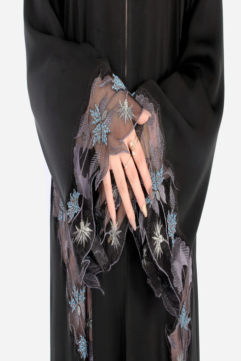 Black Korean Nida Fabric AB-KN-011