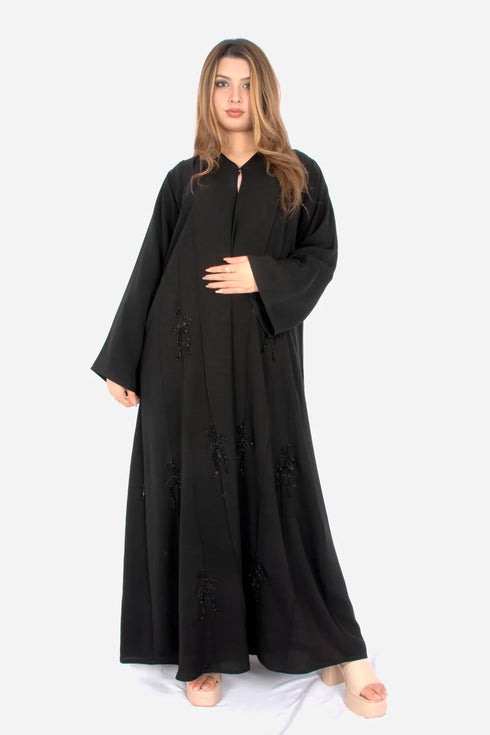 Black Korean Nida Fabric AB-KN-012