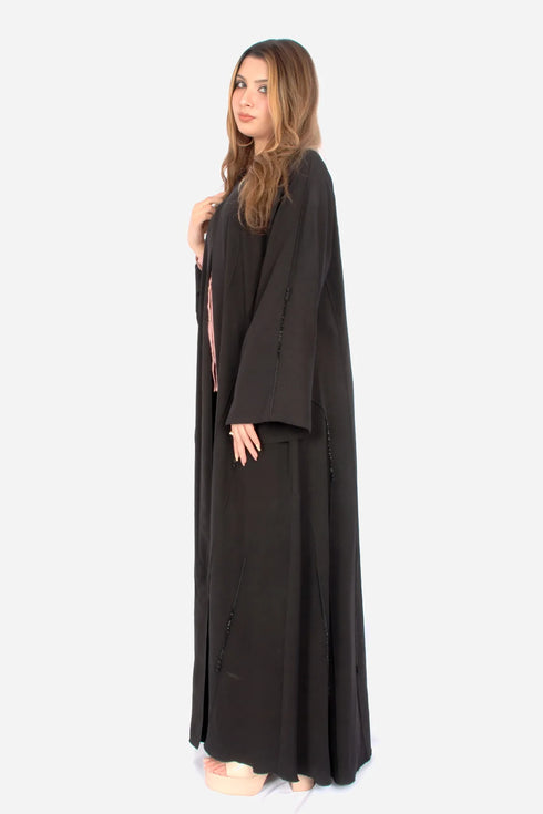 Black Korean Nida Fabric AB-KN-014