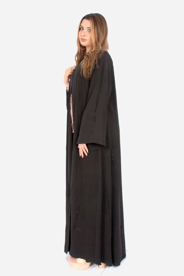 Black Korean Nida Fabric AB-KN-014