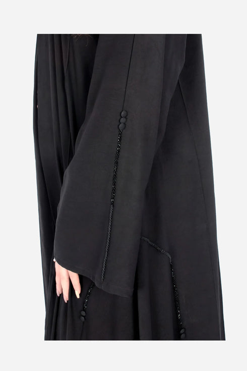 Black Korean Nida Fabric AB-KN-014