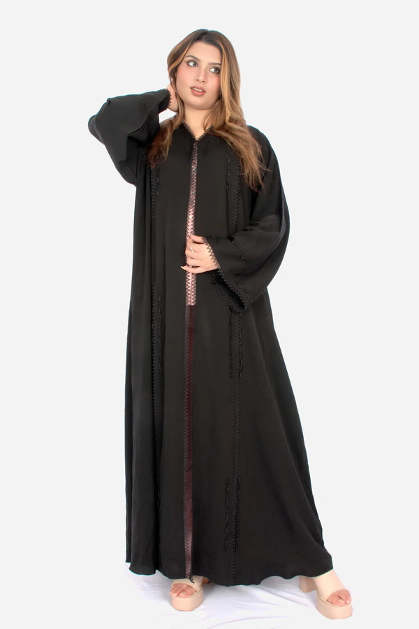 Black Korean Nida Fabric AB-KN-015