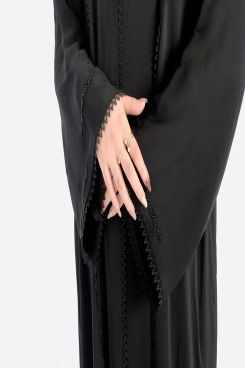 Black Korean Nida Fabric AB-KN-015