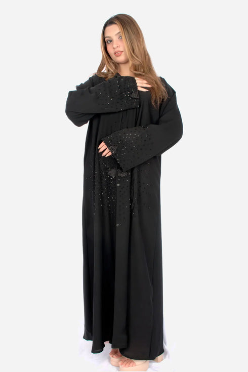 Black Korean Nida Fabric AB-KN-016