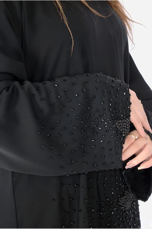 Black Korean Nida Fabric AB-KN-016