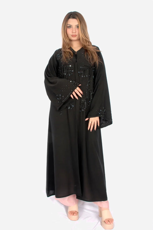 hand work abaya, korean fabric in Dubai and India