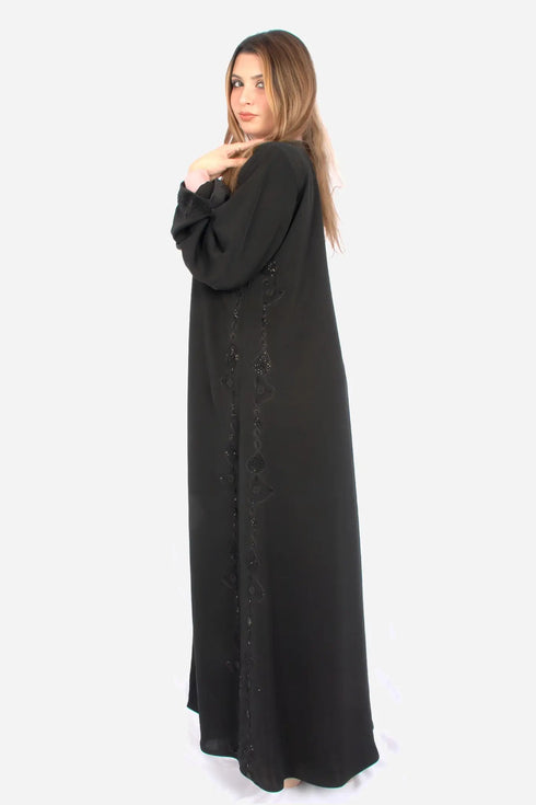 Black Korean Nida Fabric AB-KN-018