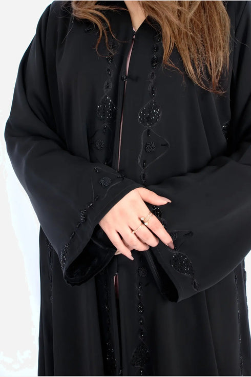 Black Korean Nida Fabric AB-KN-018