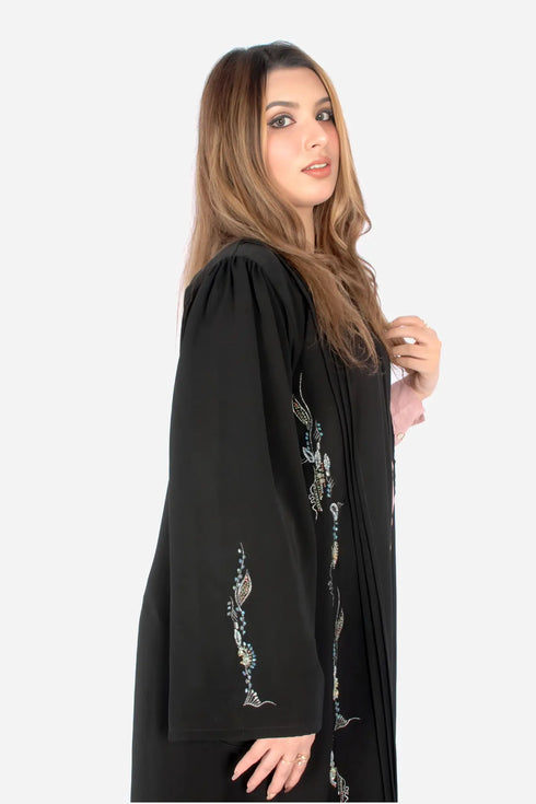 Black Korean Nida Fabric AB-KN-020