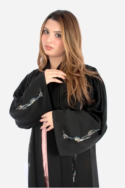Black Korean Nida Fabric AB-KN-020