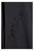 Black Korean Nida, Front and Back handwork-AB-KN-001